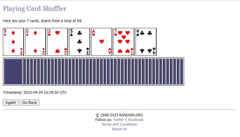 Huckster’s Card Generator